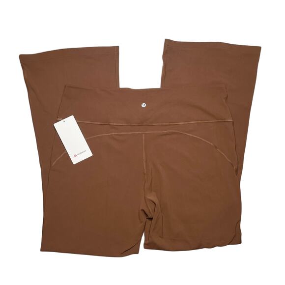 Lululemon Groove Super-High-Rise Flared Pant Roasted Brown Size 20 - Picture 1 of 5